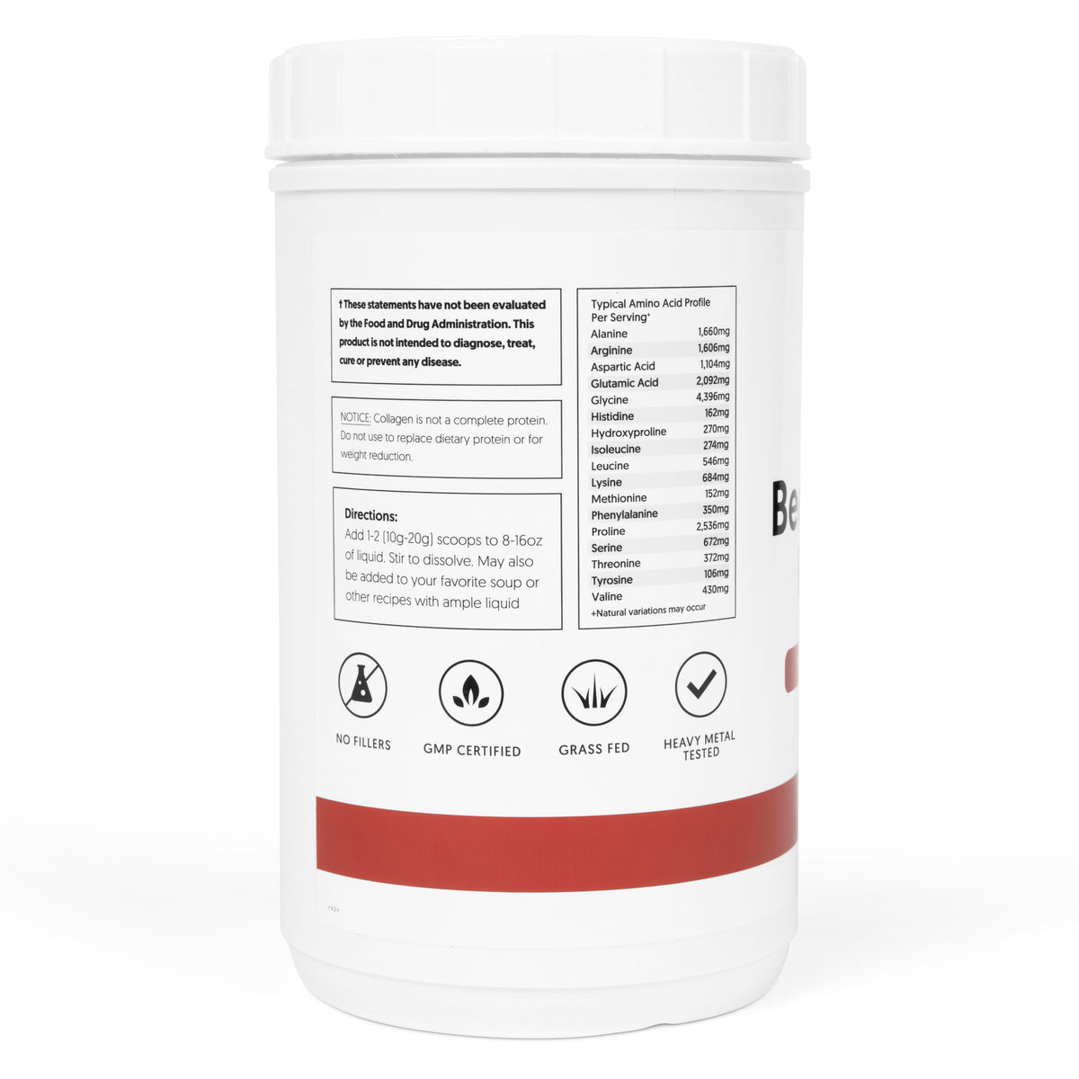 Collagen from Grass-Fed, Pasture Raised Cows