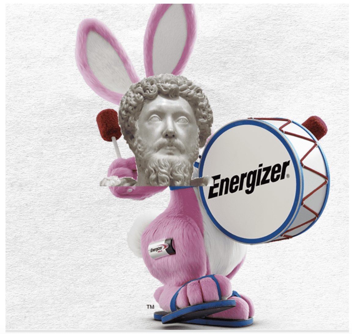 Carnivore Aurelius as the Energizer Bunny